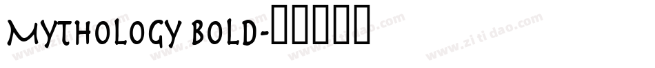 Mythology Bold字体转换